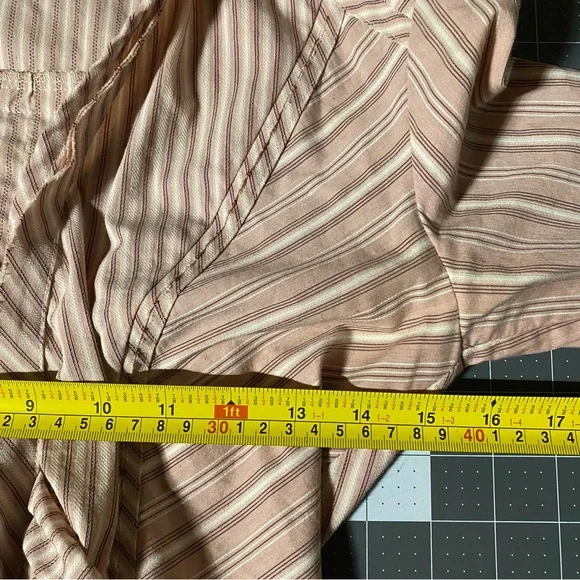 Karen Millen Blush and Mauve Striped Blouse Size 4 - Picture 7 of 8